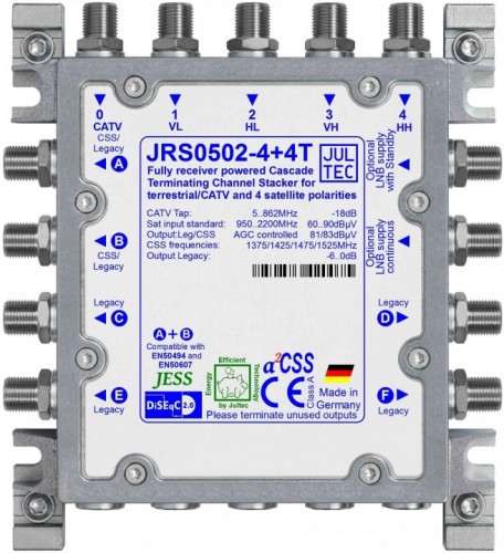 Jultec JRS0502-4+4T im neuen Gehäuse