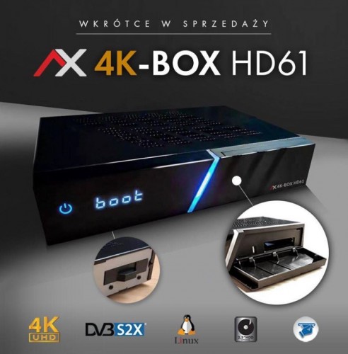 AX 4K BOX HD61 UHD 2160p E² Linux-Receiver