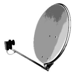 Satantenne/-schüssel mit LNB dran montiert