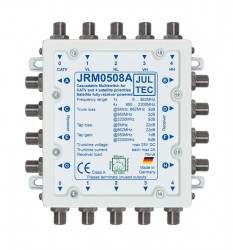 Multischalter 5/8 Jultec JRM0508A (voll receivergespeist) für 1 Satelliten (1. Produktgeneration)