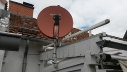 Satantenne Balkon Geländer Blitzschutz/Erdung/Potenzialausgleich