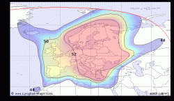 Beam / Spot / Ausleuchtzone Thor 0,8 Grad West_Lyngsat (T2 Beam)