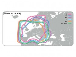 Ausleuchtzone Astra 19.2 Grad Ost Europa